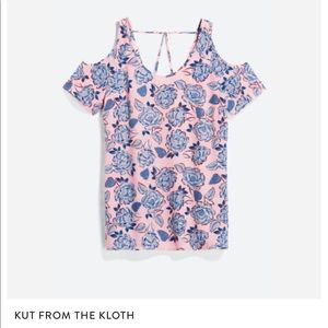 Kut from the Kloth Adriana Cold Shoulder Blouse